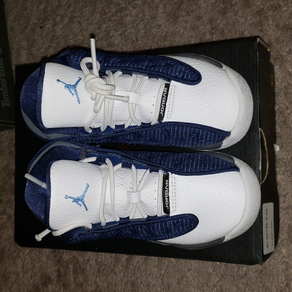 Jordan nike Retro 13 toddler blue white gray